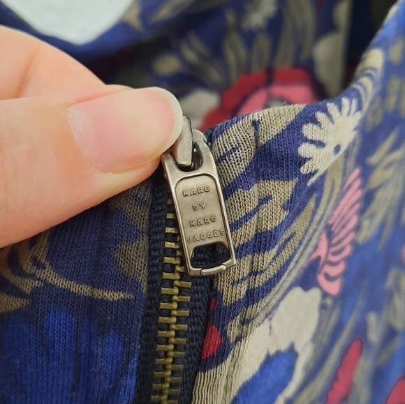 Marc by Marc Jacobs Dark Indigo Multi Floral Dress XS - Picture 5 of 6